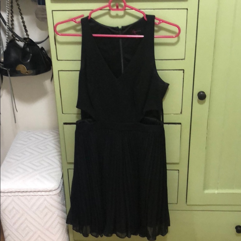Black AQUA dress side cut outs size 6